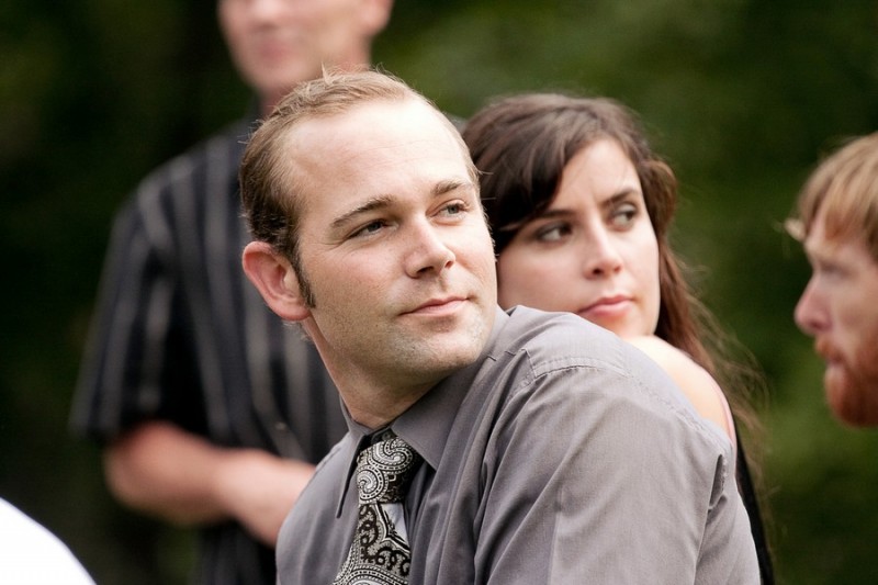 Photograph of wedding guest by Connecticut Wedding Photographer