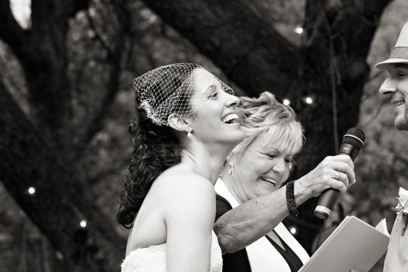 Photograph of happy bride by Connecticut Wedding Photographer