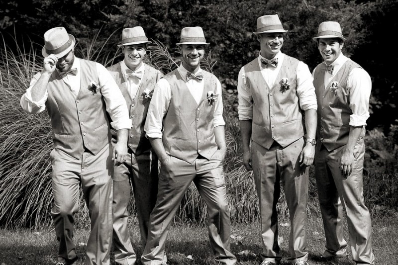 Photograph of groomsmen by Connecticut Wedding Photographer