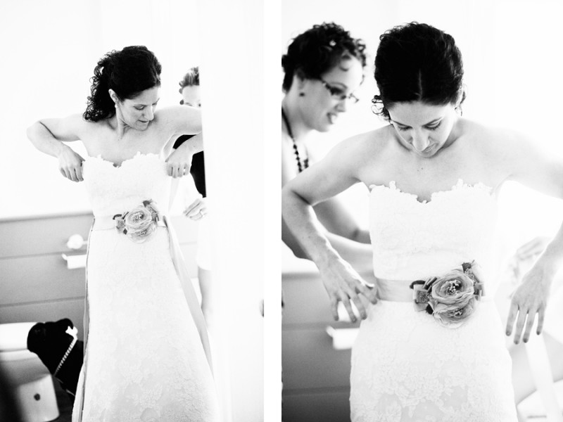 Photograph of bride getting ready by Connecticut Wedding Photographer