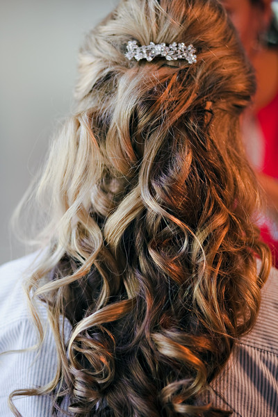 Bride's hair, Connecticut Wedding Photography
