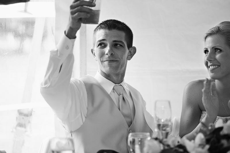 groom, wedding, toast, "New England", photograph